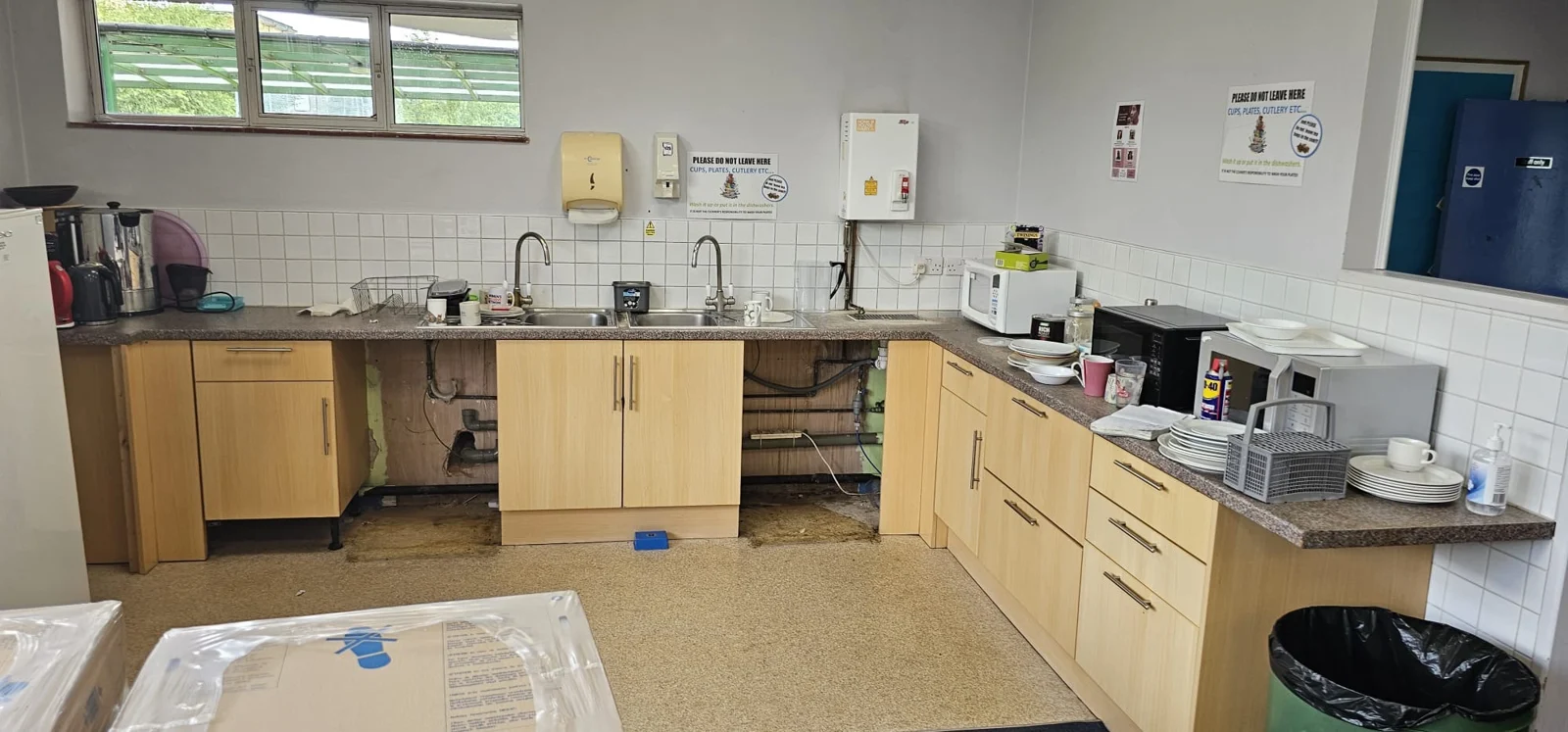 Original kitchen and sink area